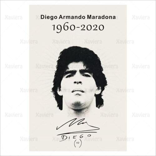 Diego Maradona 1960-2020 Nostalgia Classic Retro Wall Poster Football Player Super Star Canvas Painting Home Decoration Pictures