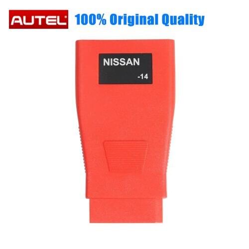 For Ni-ssan 14Pin to OBD2 Connector Autel Adapter for Nissan-14 work for Autel DS808 Maxisys MS905 906 908 PRO MS908 ELITE