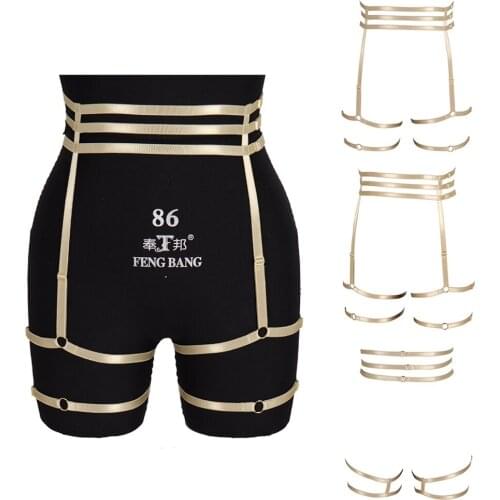 Thigh Bands Sword Belt Harajuku Handmade Harness Goth Garter Belt Lingerie Stockings With Belt for Sex Leg Festival Clothing