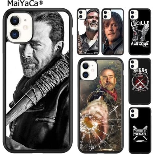 MaiYaCa Awesome Walking Dead Negan Phone Case Cover For iPhone 6s 7 8 plus X XR XS 11 12 pro max Samsung Galaxy S8 S9 S10 shell
