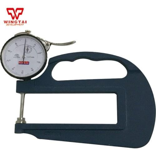 Dial mechanical 0-10mm Thickness Tester Throat Depth 120mm For Film,Paper,Leather