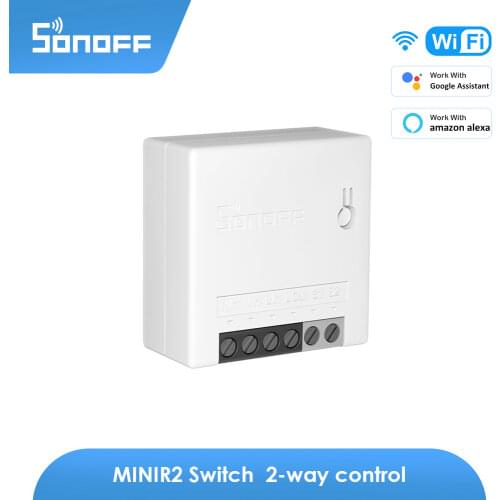 1-5 pcs SONOFF mini R2 wifi switch module Dual-control switch B05-B-A60 bulb E27 multicolor support alexa ewelink yandex Alice