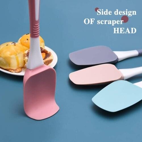 New Heat Resistant Integrate Handle Silicone Spoon Scraper Kitchen Utensil Turners Spatula Pan Spatula Cake Kitchen Cooking Tool