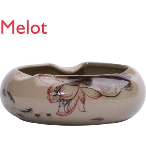 Ashtray Chinese Ceramic Creative Personalized Trend Home Living Room Office Modern Minimalist Cigar Ashtray Ornaments Ashtray