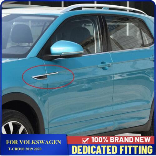 Fit For Volkswagen VW T-Cross 2019 2020 2021 Side Wing Fender Emblem Sticker Car Body Fender Side Label Accessories