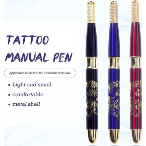 Professional Tebori Eyebrow Tattoo Pen Permanent Makeup Pen Machine Microblade Pen for Lip and Eyebrow Tattoo Equipment