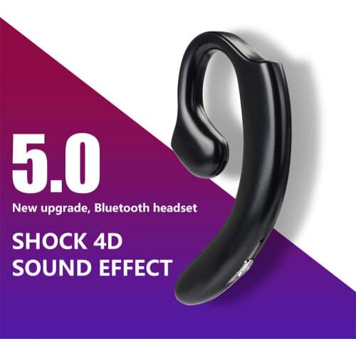 VIRWIR New Bluetoooth-Compatible Earphone Wireless Sport Ear Hook Bone Conduction hands-free Headset With Mic For Xiaomi Huawei