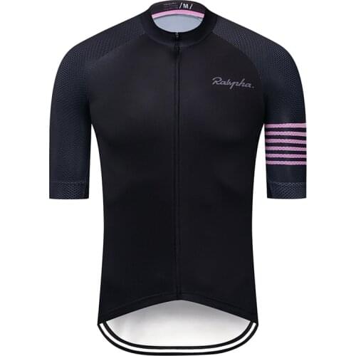 Ralvpha 2021 New Team Summer Men Cycling Jersey Clothes Bicycle BIke Downhill Breathable Quick Dry Reflective Shirt Short Sleeve