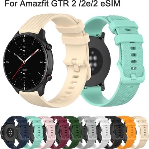 Watch Band for Amazfit GTR 2 eSIM 2e Wrist Strap for Xiaomi Amazfit GTR 47MM Smart Watch Accessories Replacement Silicone