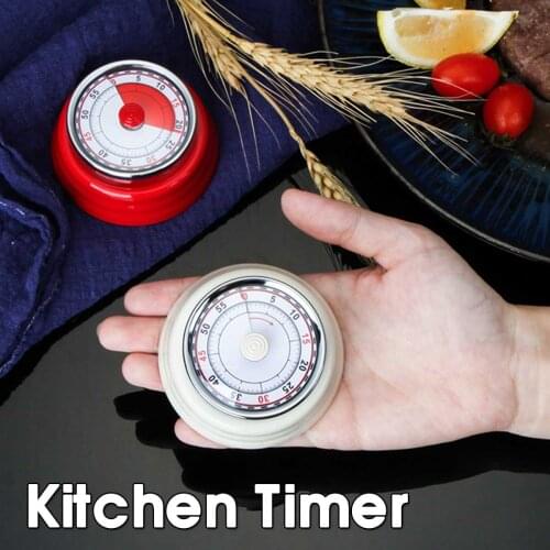 Visual countdown timer stainless steel machine kitchen machine timer student time management alarm clock magnetic