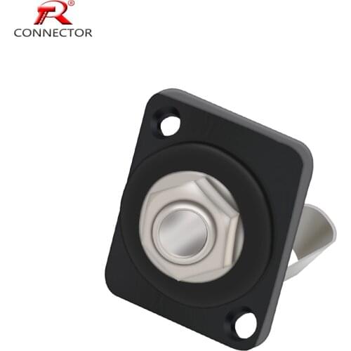 1pc 6.35mm Jack Panel Mount Chassis Connector, Excellent Quality, Stereo, 6.35mm Female Socket, Soldering