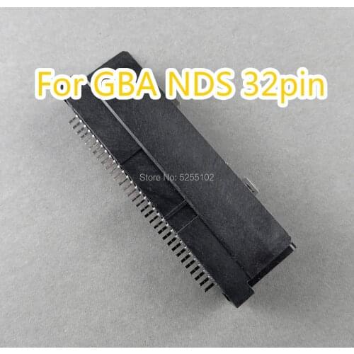1PCS FOR GBA NDS slot 32pin Cartridge Card Reader Slot For Nintendo DS NDS Game Cartridge Card Reader Slot 2 Repair Part For GBA