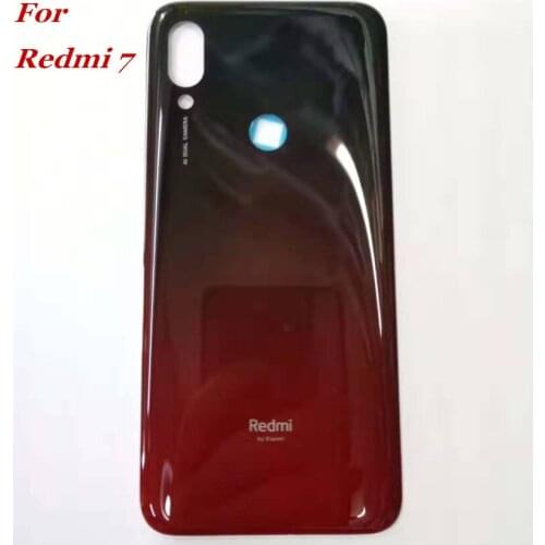100% Original Back Housing For Xiaomi Redmi 7 Back Cover Battery Case with LOGO Replacement MIXUEWEIQI