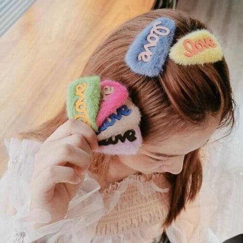 100pcs/lot DIY Simple Multi Chuzzle Deluxe LOVE Letters Hair BB Clips Back Head Hairpin Hair Styling Tools Accessories HA1415