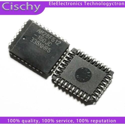 4pcs/lot AM28F512-150JC AM28F512 28F512 PLCC-32