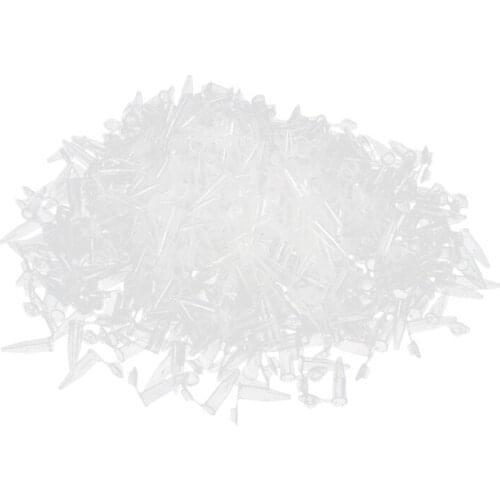 500 Pcs Laboratory Clear White Mark Printed Plastic Centrifuge Tube 1.5ml