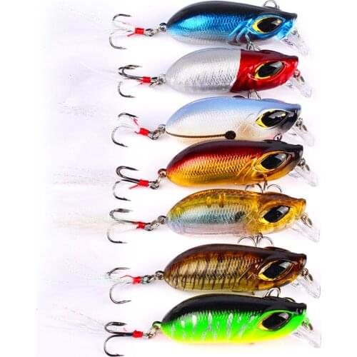 55mm/8g Artificial Minnow Fishing Lure Hard Bait Wobbler Crankbait 3D Eyes Plastic Reflective Fishing Bait Lure Decoy Tool Isca