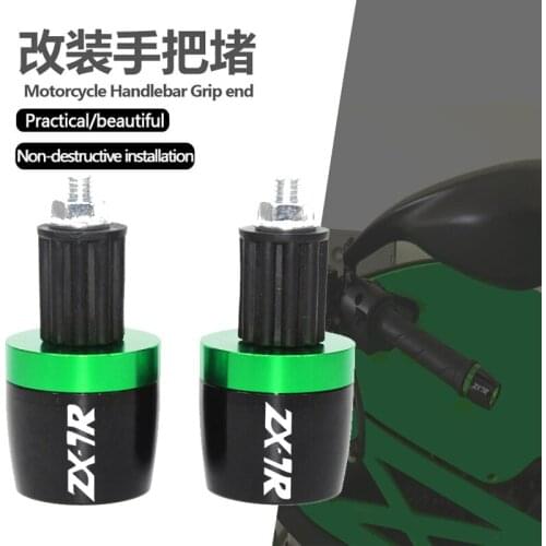 7/8" CNC Motorcycle Accessories Handlebars Bar Ends Grips Slider For Kawasaki ZX-7R ZX7R ZX7RR 1989-2003 1990 1991 1992 1993 94