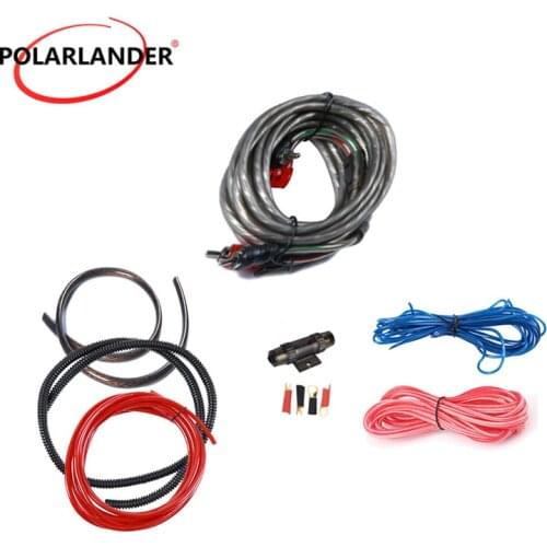 1500W 4GA Car Audio Wires Cable Whole Sale 60 AMP Fuse Holder Installation Kit Amplifier Subwoofer Speaker 4GA Power Cable New