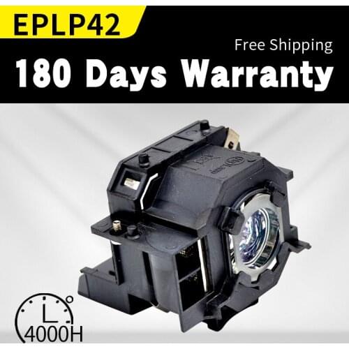 Free Shipping ELPL42 V13H010L42 Compatible Lamp with housing For PowerLite 83+, 83c, 822+, 822p with EPSON Projectors