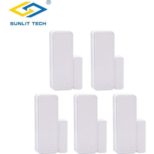 1/2/5pcs 433MHz Wireless Door Window Alarm Magnet Motion Sensor For Home Burglar Security Wifi Door Open Entry Switch Detector