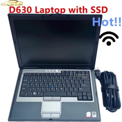 2021 Hot Diagnostic Laptop For D-ell D630 4GB Professional Win7 Wifi DVD Can Work for Alldata Software MB SD C4 Icom A2 Next