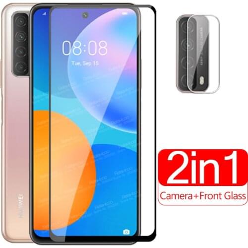 For Huawei P Smart 2021 Glass Camera Lens Tempered Glass Huawey Hauwei Huawe Psmart 2021 6.67" Screen Protector Protective Film