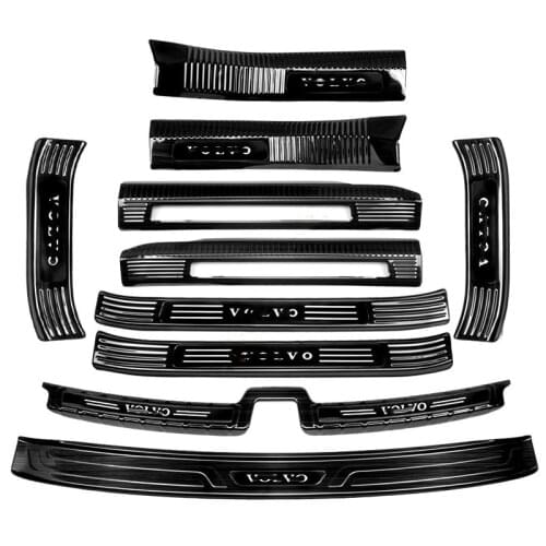 For VOLVO XC60 2018-2021 stainless steel car threshold guard trunk door guard plate anti-scratch protection car accessories