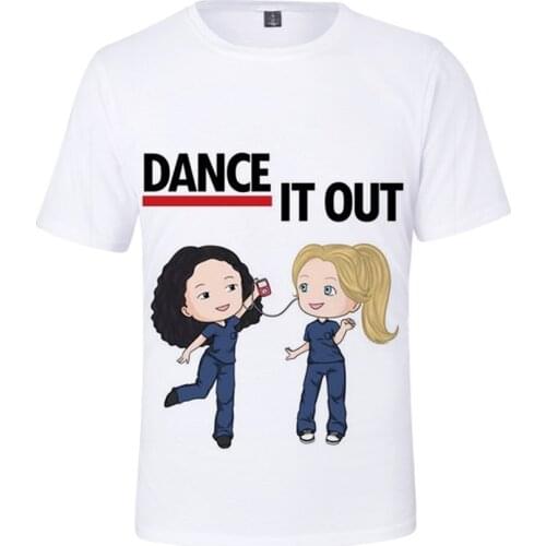 Greys Anatomy Print Men Women Clothing 3d T Shirt Fashion Casual Tshirt Oversize Short Sleeve Summer Tshirts Greys Anatomy Tee