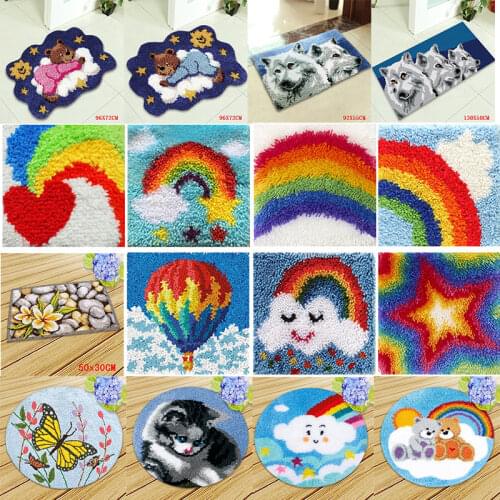 Carpet Embroidery Foamiran for Needlework latch hook rugs for modern living room latch hook rug kits smyrna embroidery kits