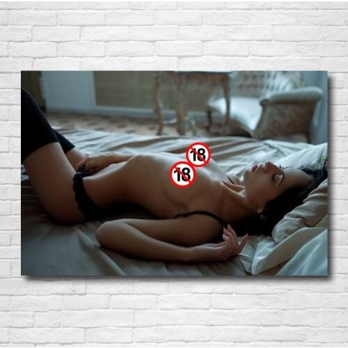 Beautiful Pictures Painting Print Sexy Girl Woman Sleeping Beauty Adult Model Posters Canvas Wall Art for Home Room Decor