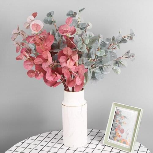 Eucalyptus Leaves Simulation Plant Leaf Simulation Flower Decorative Leaf Artificial Plants