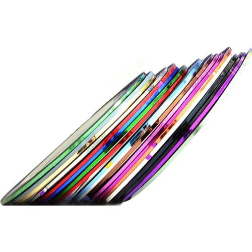 Striping Decals Foil Tips colorful 30 colors Beauty Roll Ribbon Decorations DIY Nail Art Design Nail Stickers Tool Z007