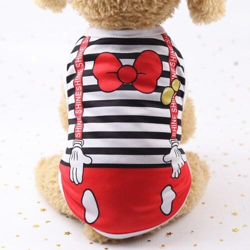 Dog Clothes Puppy Shirt Summer Small Dog Cat Clothes Teddy Chihuahua French Bulldog Dog Vest Summer For Dogs Cat Vest Shirt