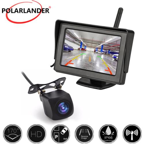 Parking System Car Rear View Monitor Wholesale TFT LCD Wireless Display 4.3 inch Car Monitor Display Wireless HD Reverse Camera