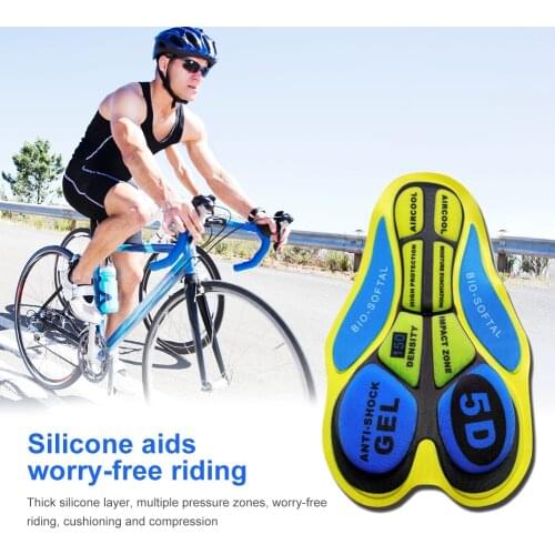 Cycling Shorts Cushion Shockproof 5D 20D Pads Bike Riding Base Cushion Outdoor Underwear Silica Gel Pad Riding Accessories