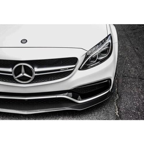 Sexy2021 W205 For Benz C63 Modified Carbon Fiber Size Surround Psm Lip Shovel Front Chin Spoiler