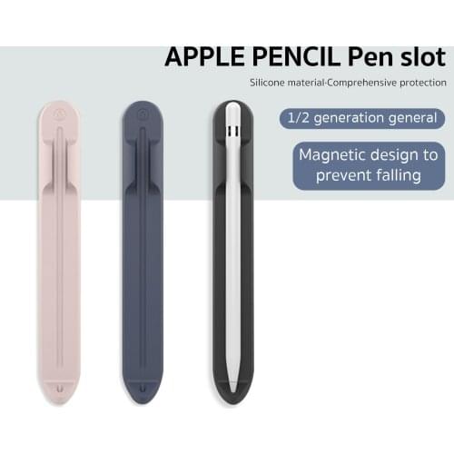 Silicone Holder For Apple Pencil 1 2nd Generation Case For iPad Pencil 2 1 Holder Tablet Touch Pen Stylus Pen Slot