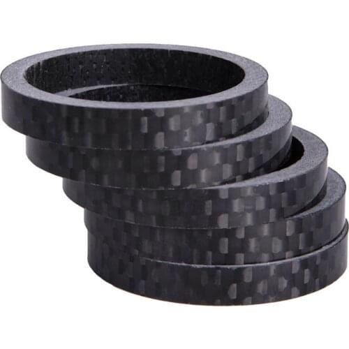 ZTTO Bicycle Carbon Fiber Washer for 28.6mm MTB Road Folding Bike Front Fork 5mm/10mm Ultralight Bike Accessories