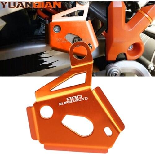 For 990 SUPERMOTO R 2008 2009 2010 2011 2012 Motorcycle Rear Brake Reservoir Pump Protector Guard Cover Accessories Motorbike