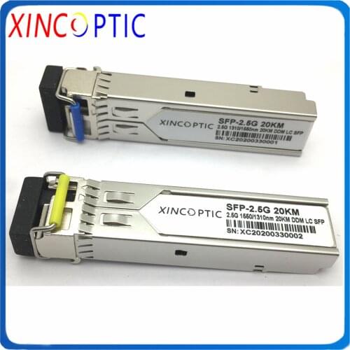 2.488Gbp Bidi SFP Optic Transceiver,2.5G Single Fiber Single Mode 1490/1550nm 80KM LC/SC SFP Fiber Module