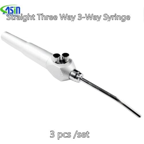 3pc Dental Straight Air Water Spray Triple 3 Way Triple Syringe Handpiece Syringe High Quality dental products