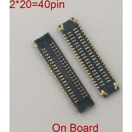 5Pcs 40pin LCD Display FPC Connector On Board For Huawei Honor 10 V9 9 9i 7 8 V8 M2 8Lite P8 Lite 2017 8 Pro Screen Port Plug