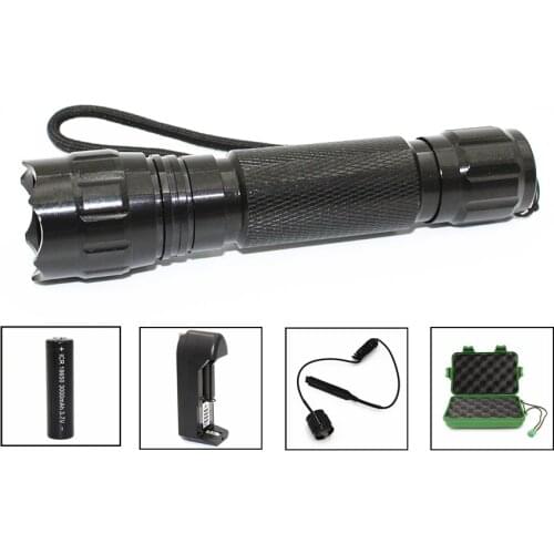 501B XM-L T6 Q5 R5 L2 White/Green/Red/Blue/Purple Light LED Tactical Flashlight 18650 Torch Camping Fishing Bike Lights