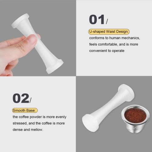 Coffee Tool Accessories Coffee Filter Capsule Easy Operation Plastic Tamper Replacement Portafilter Accessories