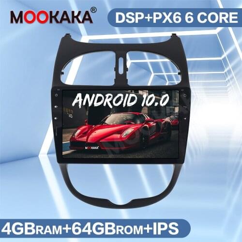 Car Radio DVD Player For Peugeot 206 2000-2016 Android Multimedia Player GPS Navigation Auto Stereo Head Unit Carplay Audio DSP