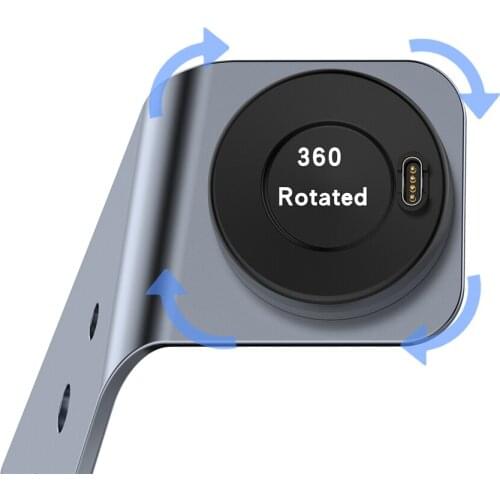 For Garmin Forerunner 745/Garmin Venu Sq/Fenix 6 Watch,Universal Aluminum Alloy Charging Stand Watch Charging Dock Holder