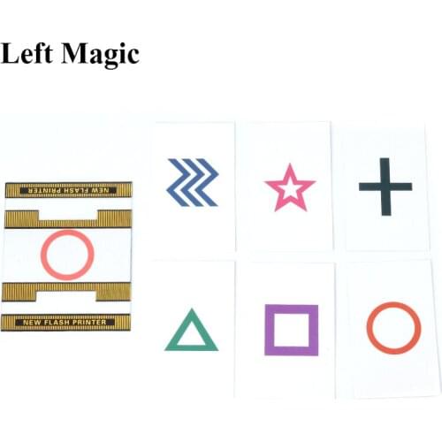 ESP New Flash Printer Magic Tricks Magician Predict the Select Card Magia Stage Close Up Gimmick Mentalism Flash ESP Card
