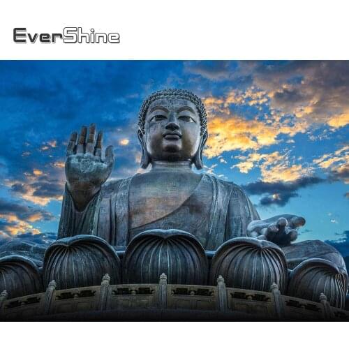 Evershine Diamond Painting Buddha Icon Embroidery Rhinestone Picture Diamond Embroidery Religion Zen Cross Stitch Kit Home Decor