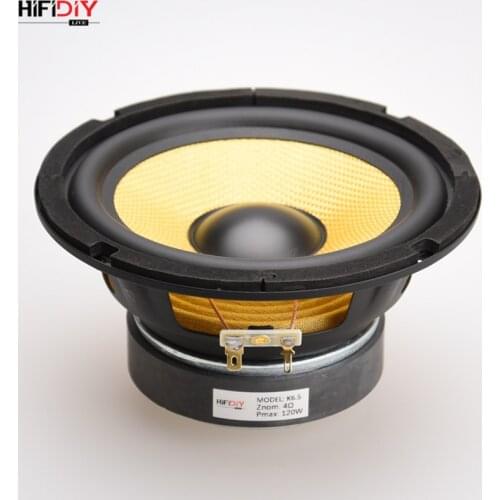 HIFIDIY LIVE HIFI speakers DIY 6 inch 6.5" Midbass Woofer speaker Unit 4 8 OHM 120W Glass fiber vibratory basin Loudspeaker K6.5